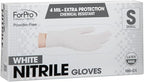 ForPro Disposable Nitrile Gloves, Chemical Resistant, Powder-Free, Latex-Free, Non-Sterile, Food Safe, 4 Mil