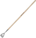 Berry&Bird Dutch Hoe for Weeding，63'' Stainless Steel Garden Weed Hoe with Long Wooden Handle,Heavy Duty Scuffle Hoe Manual Weeder Tool for Gardening Moss Removal Cutting Grass Soil Loosening & Edging