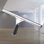45cm 18in Grip Glass Squeegee for Window Cleaning,Stainless Steel All Purpose Squeegee with Non-Slip Handle for Shower Doors Window Car Mirror Glass (18in/45cm, Black)