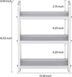 HNRLOY Bathroom Counter Organizer,Bathroom Countertop Organizer,Counter Shelf,Countertop Storage,Organization and Storage,Makeup Shelf,Sink Caddy(Grey 3 Tier)
