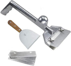 LRui Griddle Scraper Heavy Duty Grill Scraper Set with 5 Replacement Blades and Small Slant Edge Grill Scraper Flat Top Grill Accessories Griddle Cleaning Kit