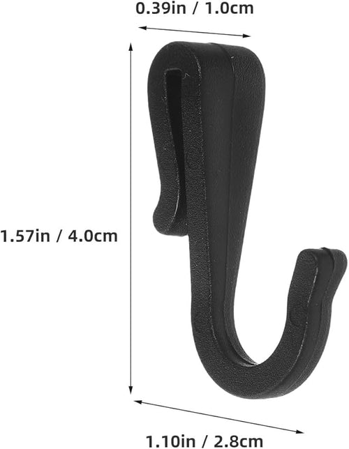12pcs Compact Dark Plastic S-Hooks for Kitchen Storage, Utility Hanging Hooks for Pots, Pans, Towels, and Wire Grid Racks, Suitable for Kitchen, Bedroom, and Office Organization