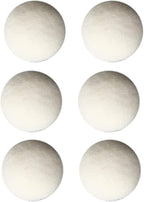 ZJchao 6 Pack Wool Dryer Balls for Laundry High Density Wool Drying Balls Reduce Static Cling Shorten Drying Time Reusable with Softener Alternative for Clothes Baby Delicates (5cm)