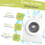 ECO-GALS Washing Machine Cleaner Tablets For Front & Top Load Washers Including H.E. to Remove Pet Hair, & debris from drum, pipes, and filter.