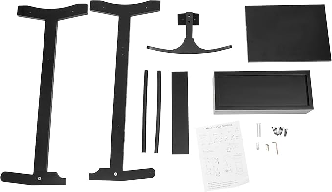 Clothing Rack, Wood Suit Clothes Stand with Drawer, Practical Freestanding Clothes Stand with Top Tray for Men, Women,Organizes Ties, Belts, Shoes, 22Ibs Capacity, Modern Black