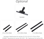 2Pcs Rubber Squeegee Replacement Blades, 250mm/280mm Squeegee Rubber Accessory Black Squeegee Replacement Rubber for Glass Doors Windows Bathroom Car Windshield (2 Pcs 250mm Blade)