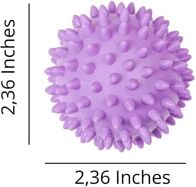 Reusable Laundry Dryer Balls, Plastic Anti-Static Fabric Softener, Reduces Wrinkles, Sustainable Cleaning Supplies, Essential Washing & Drying Aid for Soft, 6 Pack, 2.36 in (Sky Blue/Purple)