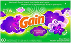Gain Dryer Sheets - Moonlight Breeze - 60 Count Dryer Sheets Per Box - One (1) Box
