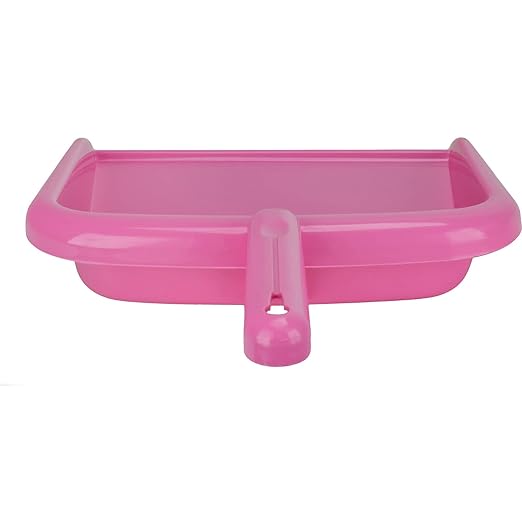 SPARTA Large Handheld Dustpan with Hanging Hole, Heavy-Duty Plastic Dustpan with Wide Lip for Countertops and Surfaces, Plastic, 10 Inches, Pink, (Pack of 12)