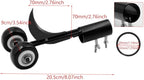 Curved Hook Weed Remover for Garden Patio Backyard Lawn Sidewalk Driveways Weeds Aluminum Alloy Manual Weeder Black