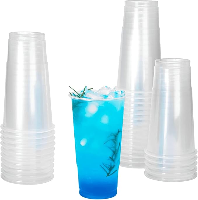 Karat [32oz - 600 ct] PP Plastic Cold Disposable Plastic Cups, 104.5mm Diameter, BPA Free & 100% Recyclable (C-KPP32)