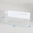 Picowe Extra Large Dryer Ball Organizer Magnetic Storage Bin, Magnetic Basket Dryer Ball Holder for Laundry Room Organization and Storage to Hold 10 Plus Dryer Balls, Without Balls (White, XL )