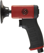 Chicago Pneumatic CP7202D Kit - Air Rotary Sander Tool, Home Improvement, Woodworking Tools, Polisher, Rust Removal, Rotary Tool, Pistol Handle, Hook & Loop, 3 Inch (75 mm), 0.2 HP/ 150W - 15000 RPM, One Size, Factory
