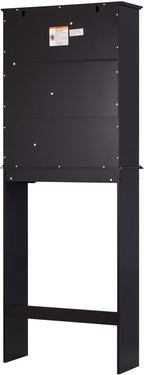 Spirich Over The Toilet Cabinet for Bathroom Storage, Above Toilet Storage Cabinet with Doors and Adjustable Shelves, Espresso