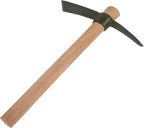Forged Heat Treated One Piece Intact cast Iron Hoe,Weeding Garden Pick Axe,for Gardening,Camping and Outdoors Climbing Pickaxe