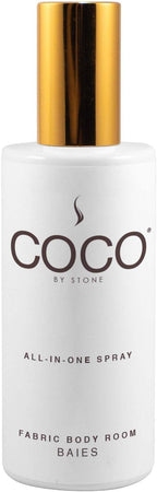 COCO by Stone 5oz All-in-One Spray (Baies) Shake & Spray Formula for Fabric, Pillows, Interiors, Clothing, Home Fragrance Accessories, Room Perfume, Room Deodorizer, Vegan & Cruelty-Free