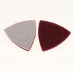10Pcs Triangle Nylon Fiber Cleaning Pads for Scouring, Heavy Duty Reusable Non-Scratch Scrubbers for Kitchen, Stovetop, Dish Cleaning- 400 Medium
