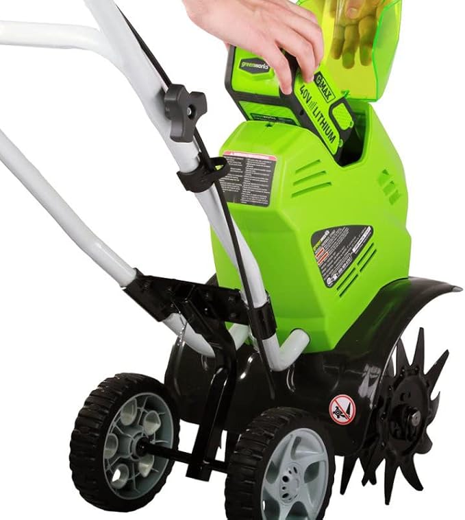Greenworks 40V 10" Cordless Tiller / Cultivator, Tool Only