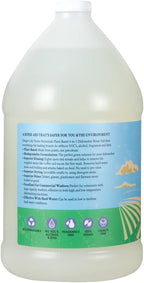Ginger Lily Farms Botanicals Plant-Based 4-In-1 Dishwasher Rinse Aid, 100% Vegan & Cruelty-Free, Fragrance Free, 1 Gallon (Pack of 4)