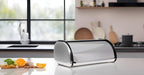 HOME IT Stainless Steel Bread Box for kitchen, bread bin, bread storage Bread holder 16.5x10x8