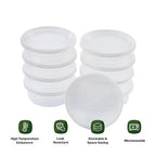 CIAO! 8OZ PP Injection Molded Soup-Deli Container with LLDPE Lid, Microwavable and BPA Free (240/240 combo pack)