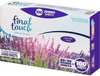 Lavender Fields Scented Fabric Softener Dryer Sheets by Final Touch | Softens & Freshens Laundry | Controls Wrinkles & Static Cling | Repels Lint & Hair | Long-Lasting Fresh Scent | 100 Count