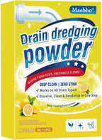 Garbage Disposal and Drain Pipe Cleaner, Drain Line Cleaner Rapid-Foam Fast-Acting Sink Pipe Dredge Cleaner Powders 6 Unit Pack for Kitchen Toilet Pipe Dredging