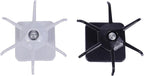 DOITOOL Wall-Mounted Kitchen Utensil Hooks Set, 2pcs Punch-Free Wall Organizer Hooks in Black and Gray White, Space-Saving Hanging Rack for Spatulas and Spoons, Kitchen Storage Solution