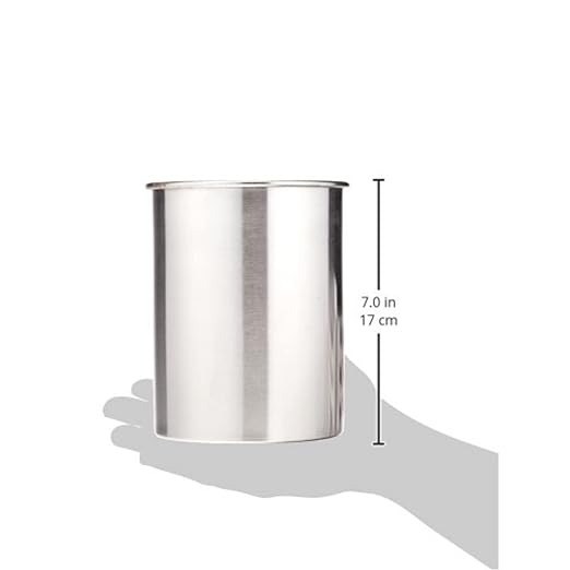 TableCraft Products HU2 Utensil Holder, Stainless Steel Brushed
