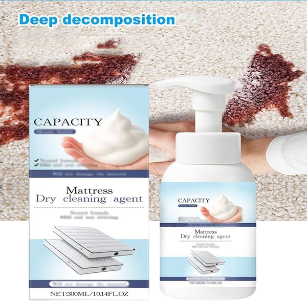 Mattress Cleaner Spray,Mattress Cleaner And Stain Remover, Limpiador De Colchones De Cama For Upholstery,Car Interior,Couch,Carpet,Sofacushion,Tablecloth (3pcs)
