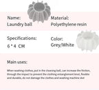 16 PCS Silicone Steamer Dryer Balls Washer Balls,Reusable Laundry Balls, (8 White+8 Gray)