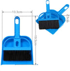 1 Pcs Dustpan Brush Set Portable Plastic Brush Set (Blue) Used for Tool Brush Keyboard Home Kitchen Sweeper Table Desk Office