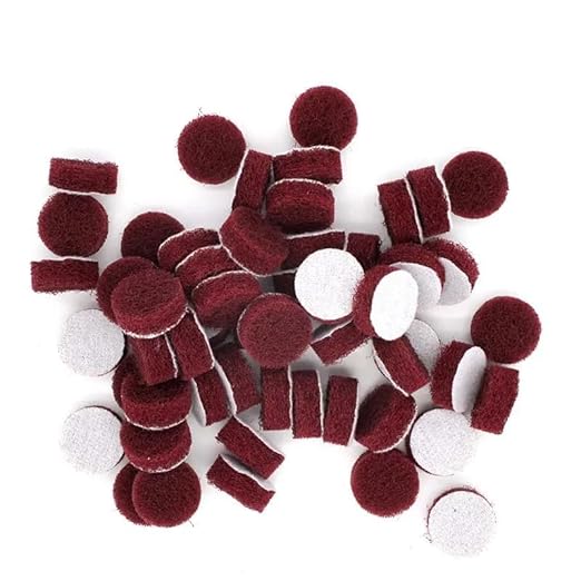 60 PCS 1 Inch 25mm 240-800 Grit Multi-Purpose Flocking Scouring Pad Duty Nylon Cloth for Polishing & Grinding,20 Pcs of Each Grit
