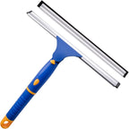 ITTAHO 10" Swivel Window Cleaning Squeegee, All-Purpose Anti-Slip Window Squeegee with 2 Blades, Window Cleaner Tool Bathroom Squeegee for Shower Doors, Tile Shower Walls，Mirrors,Car Windshields