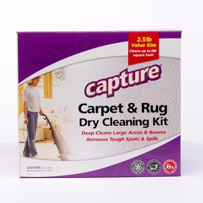 Capture Premium Lemon Scent Carpet Cleaner 2.5 lb. Powder - Case of: 1