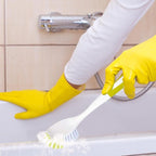 Dish Brush, Dish Scrubber & Kitchen Scrub Brush for Dishes, Pots, Pans, Sink, Cast Iron, Yellow-Green 2 Pack