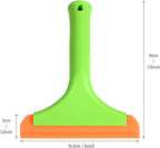 Gomake Small Silicone Squeegee Window Shower Squeegee Tool,Auto Water Blade for Car Windshield, Window, Mirror, Glass Door,Bathroom