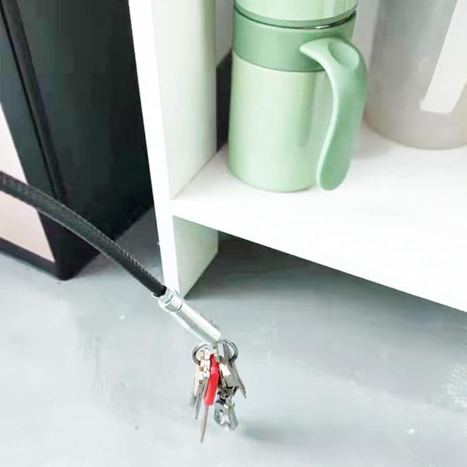 118.1 Inch Drain Clog Remover Grabberable Pick Up Tool 4 Claws-Shower Hair Clog Remover,Drain Snake Grab Trash Hair Clogs from Sink,Downspout Tube Hose Drain Cleaning Litter Pick