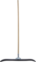 MARSHALLTOWN Asphalt Squeegee, 36 Inch Neoprene Curved Blade, 60 Inch Wood Handle, Spread Sealer Over Asphalt, Reversible, RED700248