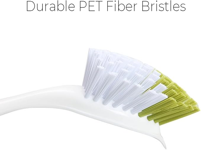 Dish Brush, Dish Scrubber & Kitchen Scrub Brush for Dishes, Pots, Pans, Sink, Cast Iron, Yellow-Green 2 Pack