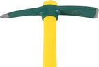 ZOENHOU 2 PCS 15 x 10 Inch Garden Pick, Heavy Duty Cutter Mattock Hoe with Fiberglass Handle, Pick Axes for Digging Stumpy Flower Beds