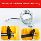 2 Pack Water Press Spring Replacement for Commercial Mop Bucket Side-Press Wringer Torsion Springs for Combo on Wheels Heavy Duty Business Floor Cleaning Mopping Buckets Accessories