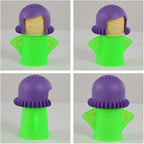 5 PCS Angry Mama Microwave Cleaners & Cool Mama Fridge Odor Absorber, High temperature Steamer Cleaning Equipments, Refrigerator Moisture Absorber & Freshener Holder For Kitchen Gadget Tools
