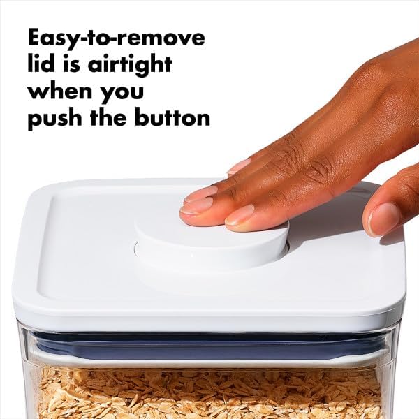 OXO Good Grips POP Container - Airtight Food Storage - Big Square Tall 6.0 Qt Ideal for bulk snacks and cereal