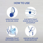Lysol Automatic In-The-Bowl Toilet Cleaner, Cleans and Freshens Toilet Bowl, Atlantic Fresh Scent, 2 Count (Pack of 1)