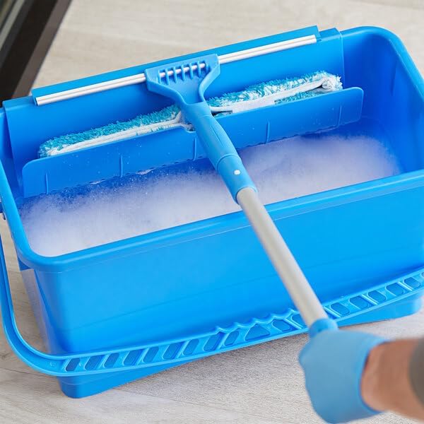 Professional Window Cleaning Kit, 3-Piece Set with 20" Pole, 14" Squeegee, 6 Gallon Bucket