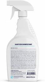 BRIOTECH Sanitizer Disinfectant Hypochlorous Spray, Kill 99.99% of Viruses & Bacteria, Control Mold, Eliminate Odor, Gentle for Nursery & Play Rooms, Food Contact Surface Sanitizer, 32 fl oz (4 Pack)