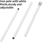 BOOMJOY 2 Pack Floor Scrub Brush with Long Handle, 2 in 1 Scrape and Brush, for Cleaning Deck, Tile, Grout, Kitchen, Patio, Garages
