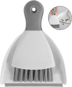 Mini Dustpan and Brush Set Portable Table Top Cleaning Brush and Dustpan Set Dining Table Crumb Sweeper with Soft Bristles Multipurpose Desktop Keyboard Cleaning Tools for Home Office