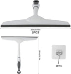 6 Pcs Shower Squeegee for Shower Glass Doors,Car Window Windshield Mirror Tile Cleaner Cleaning Wiper Squeegees Tool with Hook, Window Cleaning Shower Glass Squeegees